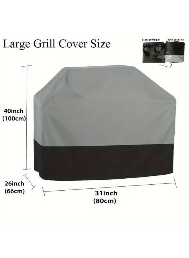 Heavy Duty Polyester BBQ Grill Cover 67x24x46 Inches with Drawstring Closure - Image 2